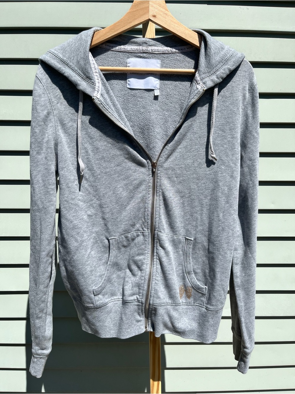 Supermodel essentials Victoria’s Secret Grey Zip-Up Hoodie for Women large
